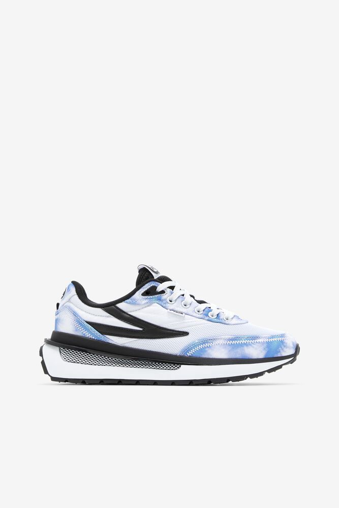 Fila Renno Tie Dye White/Blue Sneakers Womens - NZ 56049-CJSE